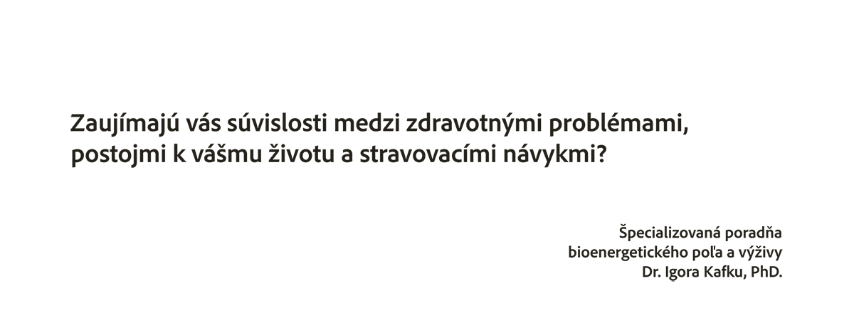 Zosnímame vaše bioenergetické pole